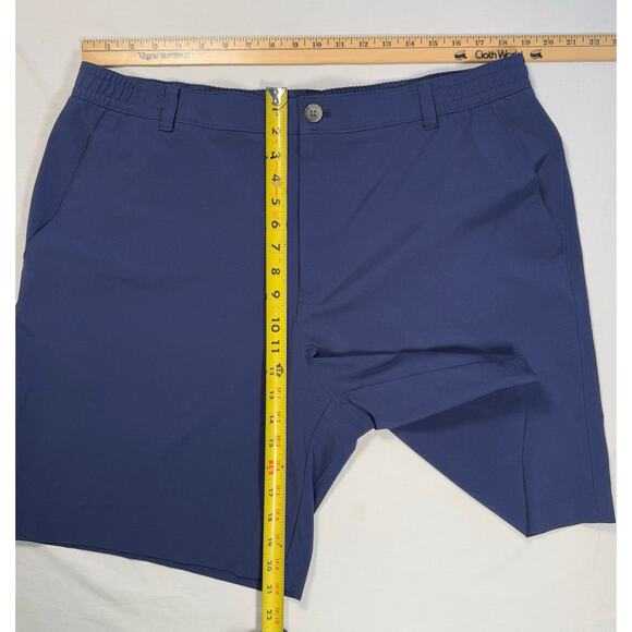 Southern Proper Flat Front Cotton Shorts Navy Size 38 - Picture 8 of 9